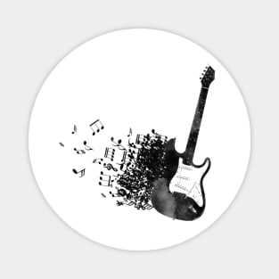 guitar art, music art Magnet